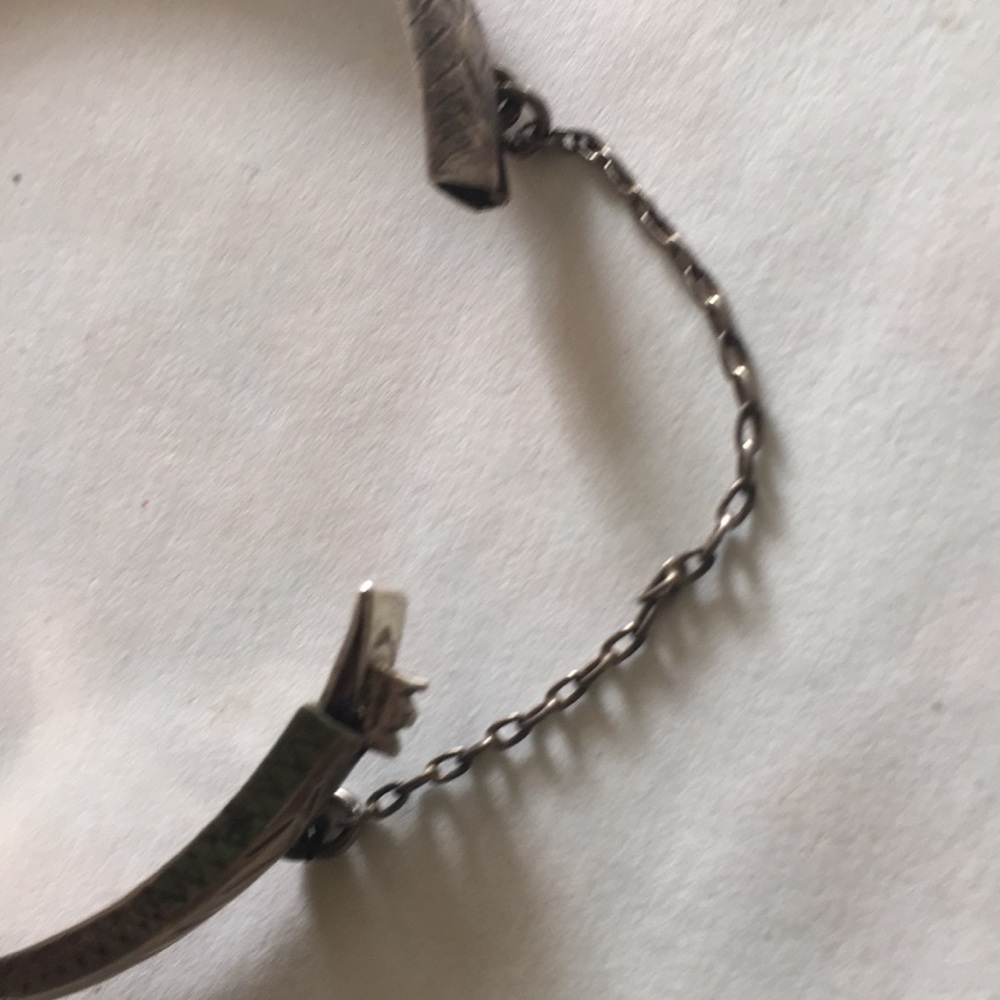 Small Sterling Silver Bangle - image 6